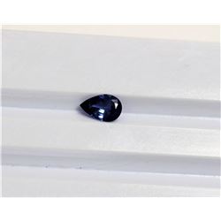 0.79ct Pear Shape Blue Sapphire Dimension 7.5x5x3