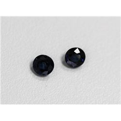 2.18ct Round Shape Blue Sapphire Dimension5.5x4.3