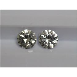 1.49ct Round Shape White Sapphire  Dimension5.5x3.3
