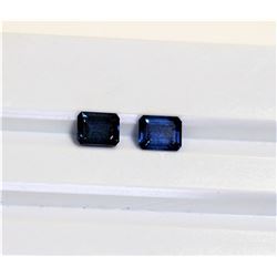 1.96ct Emerald cut Blue Sapphire Dimension6x5x3.1