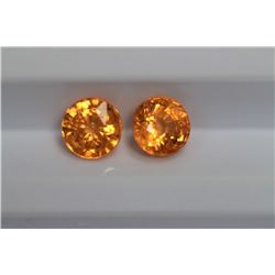 1.72ct Round Shape Match Pair Spessartite   Dimension 5.5x3.2