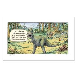 Bizarro! "Flintstones" Numbered Limited Edition Hand Signed by creator Dan Piraro; Letter of Authent