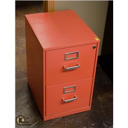 SALMON 2 DRAWER FILING CABINET