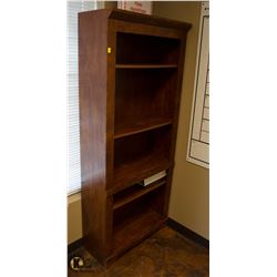 WOOD FINISH BOOKSHELF