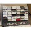 Image 1 : DISPLAY RACK W/ 35 ASSORTED 4"X4" GRANITE SAMPLES