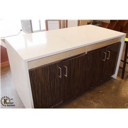 GRANITE TOP STORAGE CABINET / TABLE