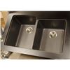 Image 1 : CARBON COATED 2 WELL UNDERMOUNT KITCHEN SINK