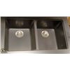 Image 1 : CARBON COATED 2 WELL UNDERMOUNT KITCHEN SINK