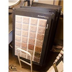 LOT OF 14 ASSORTED CARPET SAMPLES