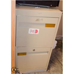 METAL 2 DRAWER FILING CABINET