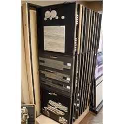 HINGED TILE DISPLAY W/ 10 DOUBLE-SIDED DISPLAYS