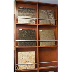 LOT OF 5 SQUARE TILE SAMPLES