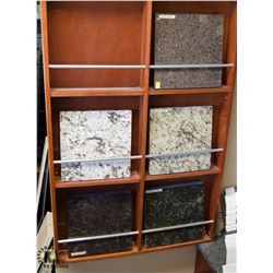 LOT OF 5 SQUARE TILE SAMPLES