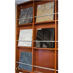 LOT OF 5 SQUARE TILE SAMPLES