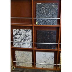 LOT OF 5 SQUARE TILE SAMPLES