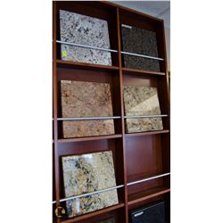 LOT OF 5 SQUARE TILE SAMPLES