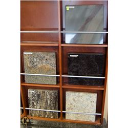 LOT OF 5 SQUARE TILE SAMPLES