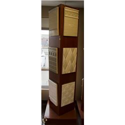 4 SIDED SPINNING TILE DISPLAY W/ SAMPLES
