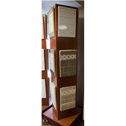 4 SIDED SPINNING TILE DISPLAY W/ SAMPLES