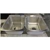 Image 1 : 2-WELL STAINLESS STEEL DROP-IN SINK