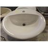 Image 1 : OVAL PORCELAIN DROP-IN BATHROOM SINK