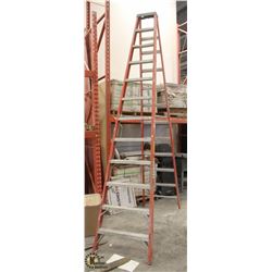 STURDY FIBERGLASS 12 FOOT A-FRAME LADDER