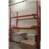 Image 1 : LOT OF 2 SECTIONS OF PALLET RACKING W/ 4 UPRIGHTS
