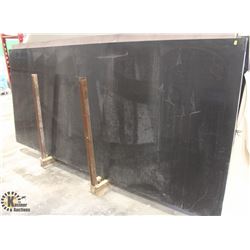 LARGE BLACK GRANITE SLAB 126.25"X55.5"X1.25"
