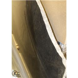 LARGE BLACK GRANITE SLAB W/ ROUGH EDGES
