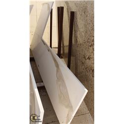 LARGE WHITE CORNER GRANITE COUNTERTOP