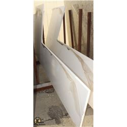 LARGE WHITE CORNER GRANITE COUNTERTOP