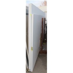 LOT OF 3 ASSORTED WHITE GRANITE SLABS