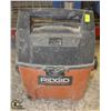 Image 1 : RIGID 3 GALLON PORTABLE WET/DRY VAC (NO HOSE)
