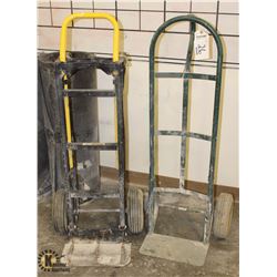 LOT OF 2 HARPER DOLLIES W/ PNEUMATIC WHEELS