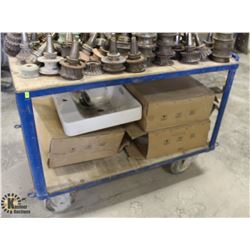 2-TIER METAL CART 31.5"X53"X35"