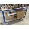 Image 1 : 2-TIER METAL CART 31.5"X53"X35"