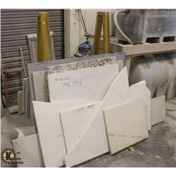 A-FRAME GRANITE RACK W/ CONTENTS