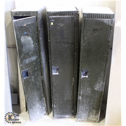 LOT OF 3 FULL-SIZE LOCKERS