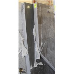 LOT OF 2 LARGE GRANITE SLABS (BLACK & BROWN)