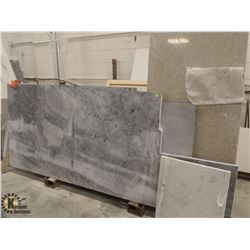 LARGE LOT OF GRANITE OFFCUTS W/ ASSORTED PARTICLE