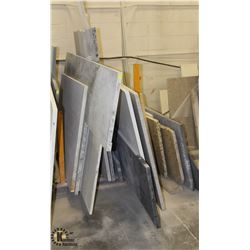 LARGE LOT OF ASSORTED GRANITE PIECES INCL: