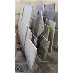 LARGE LOT OF ASSORTED GRANITE PIECES INCL: