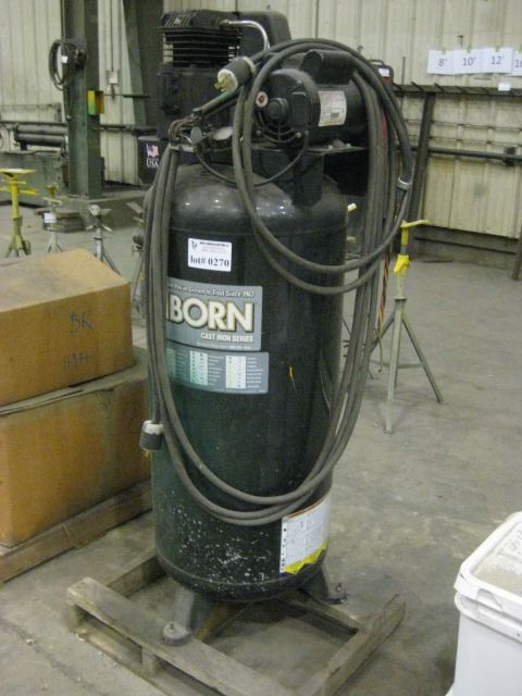 SANBORN 60 GALLON 1PH 150 PSI COMPRESSOR - North American Auction LLC