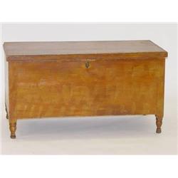 19TH CENT. PA GRAIN PAINTED BLANKET CHE