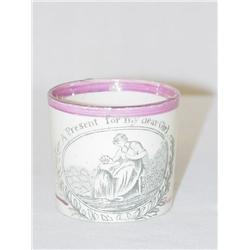 1 3/4 STAFFORDSHIRE CHILDS PINK LUSTRE