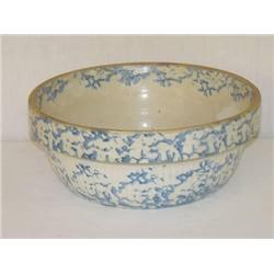 10 1/2 BLUE SPONGEWARE MIXING BOWL - C