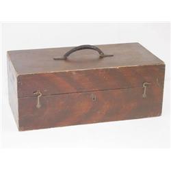 19TH CENT. NEW ENGLAND GRAIN PAINTED FL