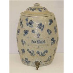 18 1/2 WHITES UTICA BLUE & WHITE STONE