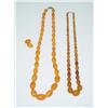 Image 1 : (2) STRANDS OF AMBER BEADS: (1) 20 HON