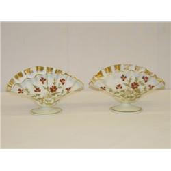 PR. 4 1/2 OPALENE BRISTOL TYPE FAN VAS